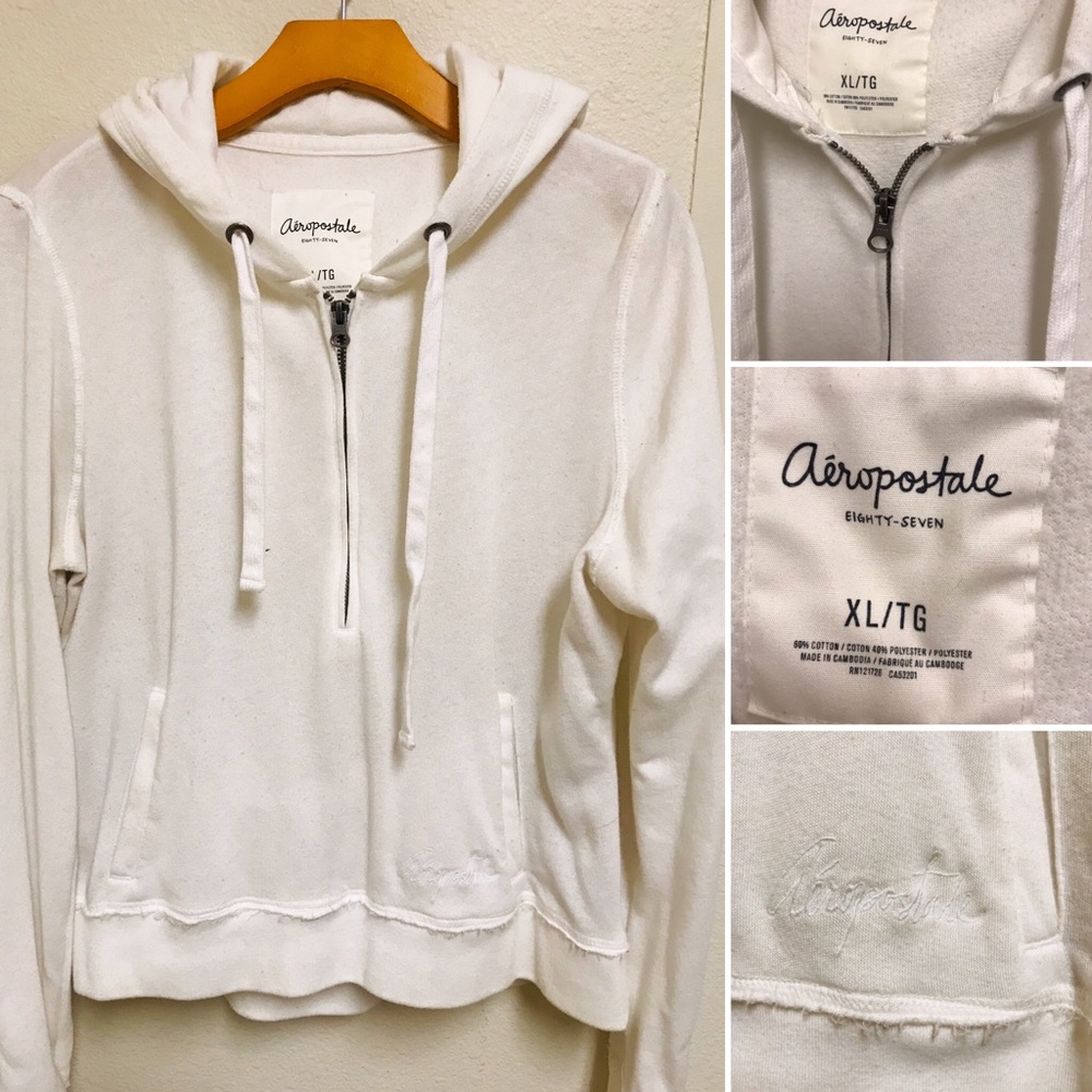 Aèrospostale White Hoodie NWOT